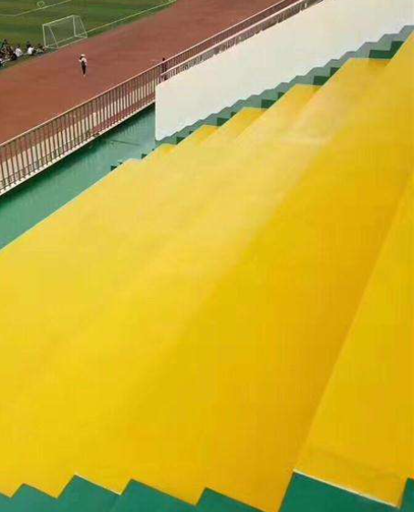 路南球场台阶翻新修补改造